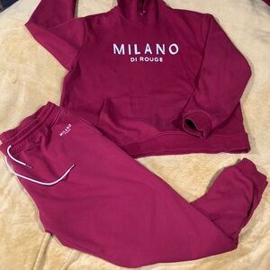 Thick warm Milano jogging suit like new